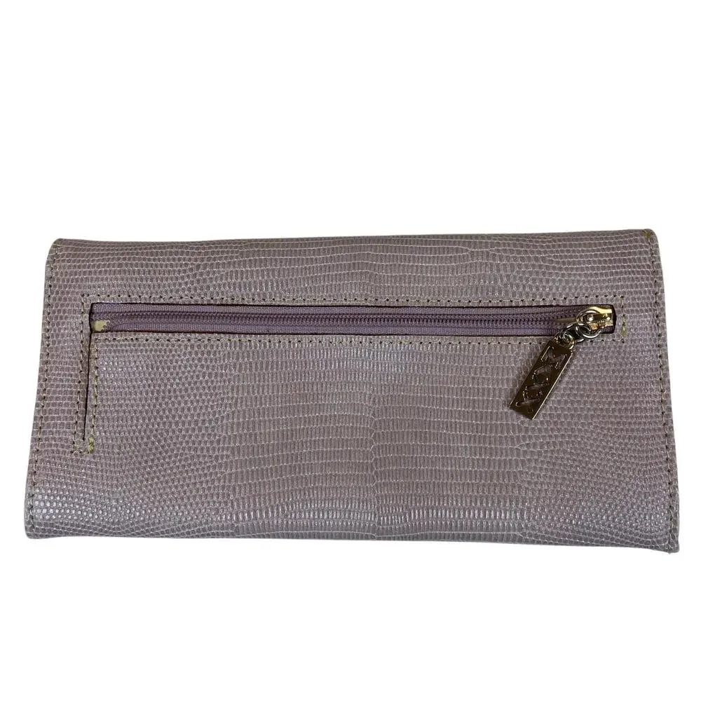 Maxx New York Long Wallet Lizard Embossed Leather